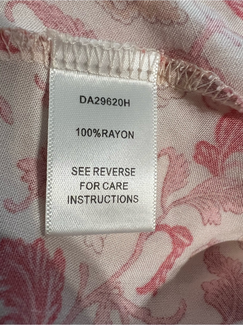 Aakaa Pink Coral Paisley V-Neck Drawstring Mini Dress - Picture 3 of 11